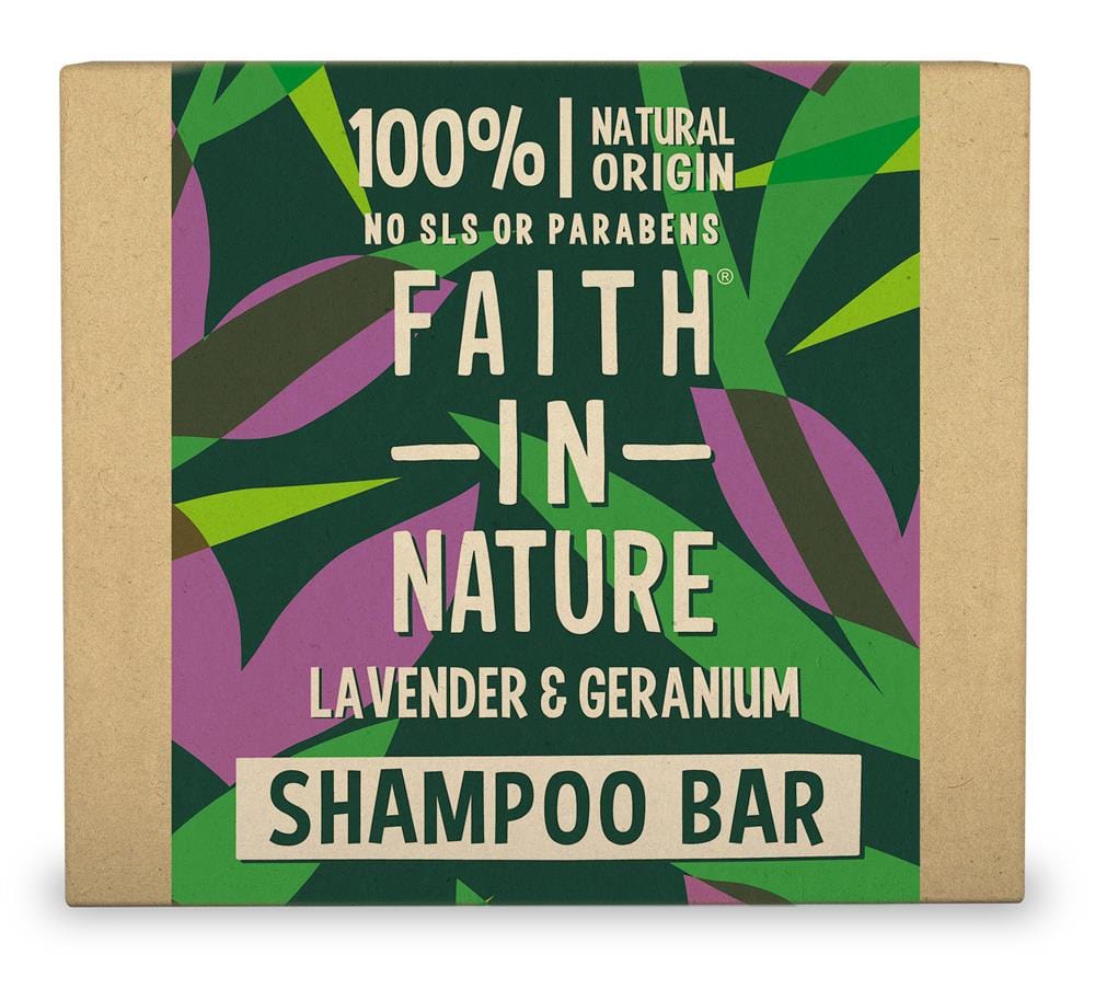 Shampoo Bar Lavender & Geranium 85gm, Faith in Nature