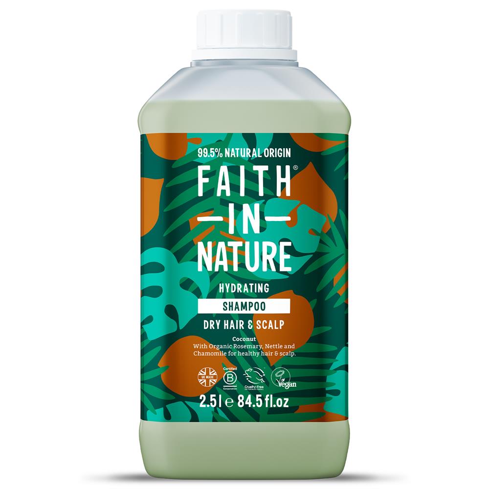 Coconut Shampoo 2.5ltr, Faith in Nature