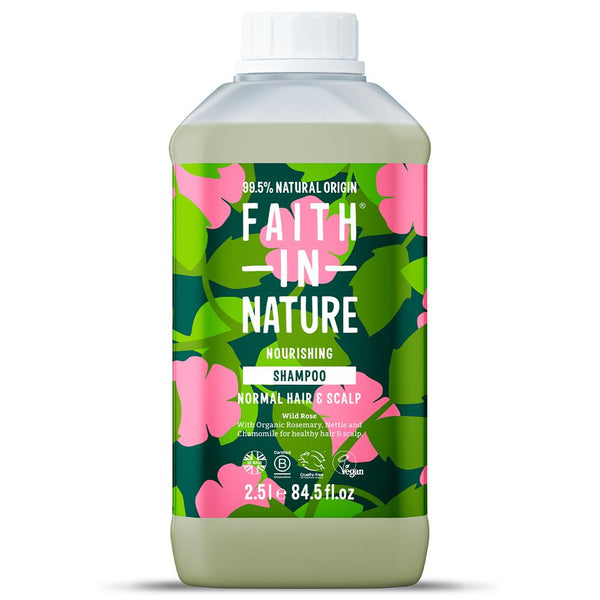 Wild Rose Shampoo 2.5ltr, Faith in Nature