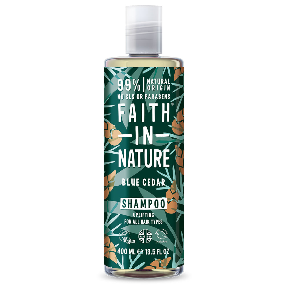 Blue Cedar Shampoo 400ml, Faith in Nature