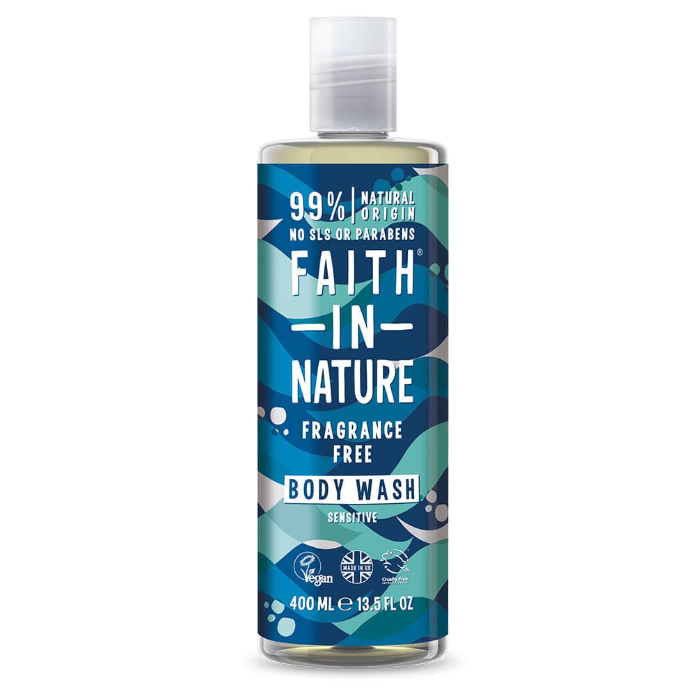 Fragrance Free Body Wash 400ml, Faith in Nature