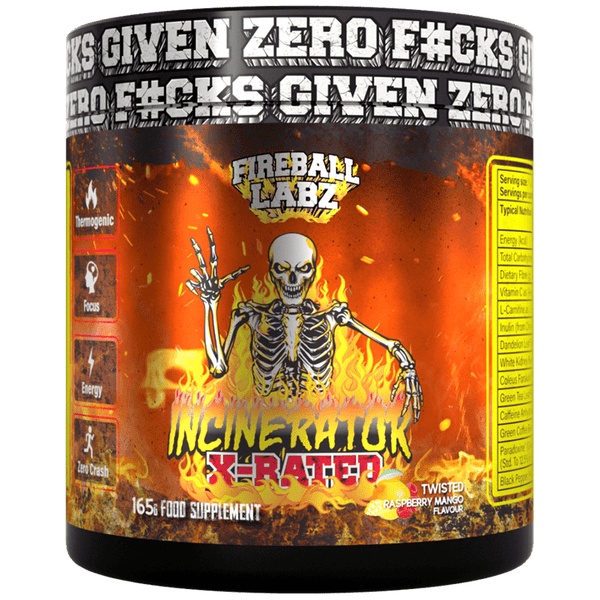 Fireball Labz Incinerator X-Rated 165g Twisted (Raspberry Mango)