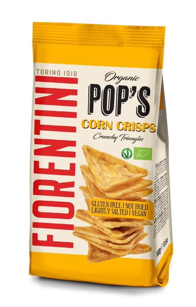 Organic POPS Corn Crisp 100g, Fiorentini