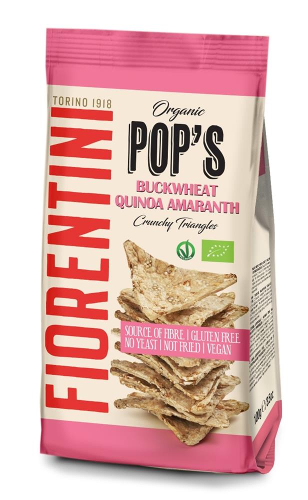 Organic POPS Buckwheat Crisp 80g, Fiorentini