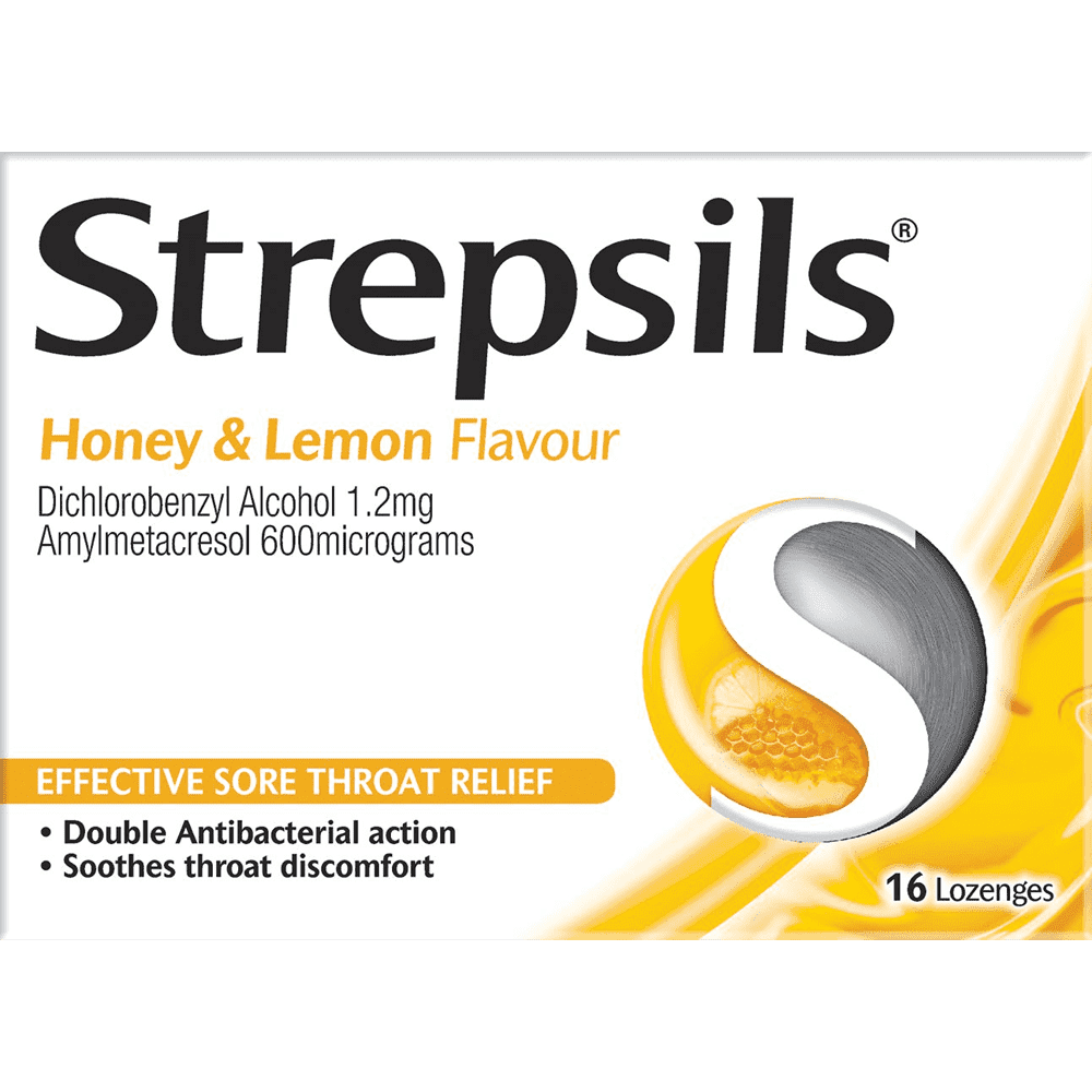 Strepsils Lozenges Honey & Lemon Pack of 16 - welzo