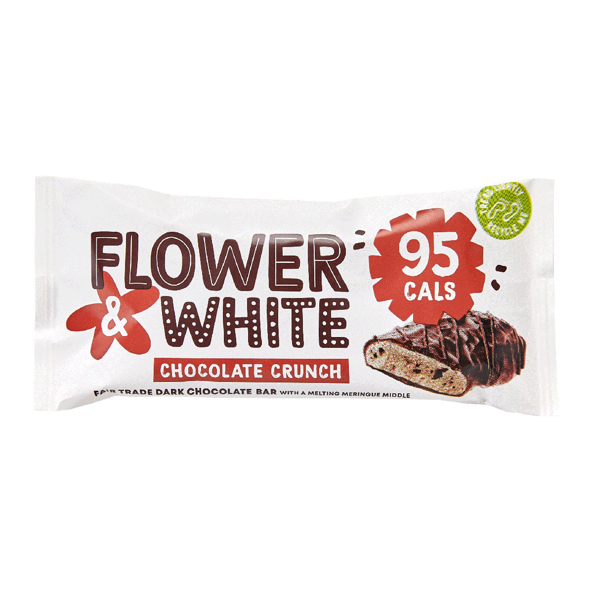 Flower & White Meringue Bar 12x20g Chocolate Crunch