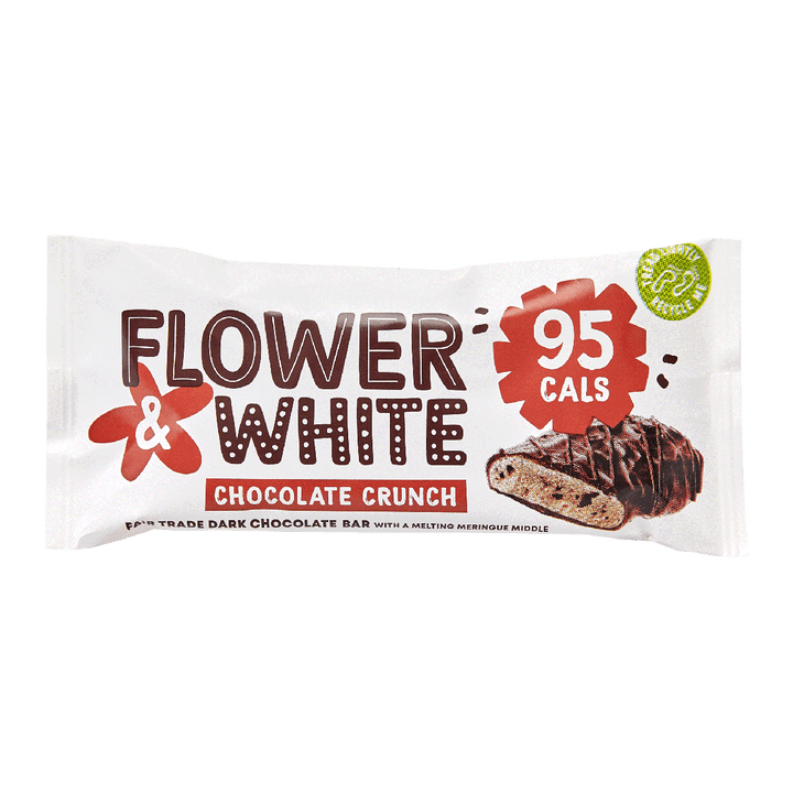 Flower & White Meringue Bar 12x20g Chocolate Crunch