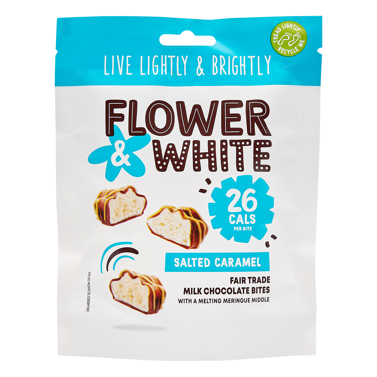 Flower & White Meringue Bites 75g Salted Caramel