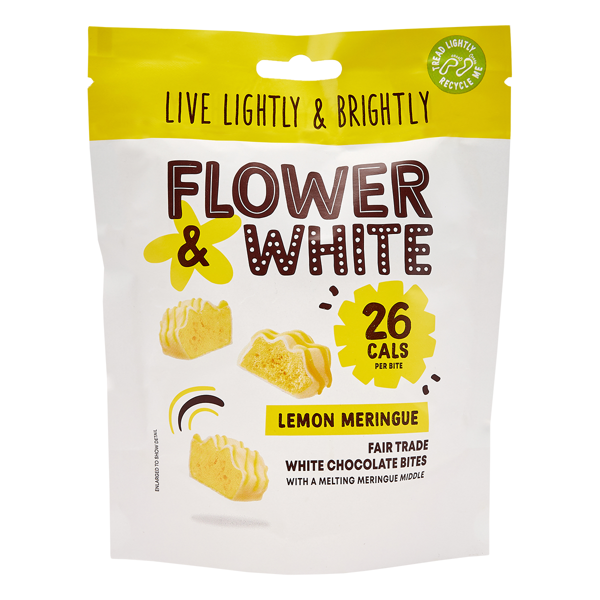 Flower & White Meringue Bites 75g Lemon