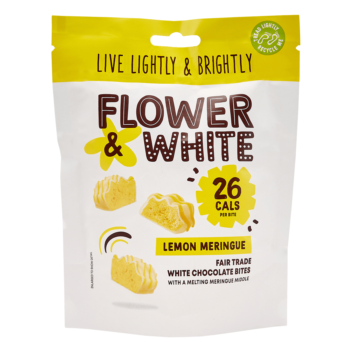 Flower & White Meringue Bites 75g Lemon