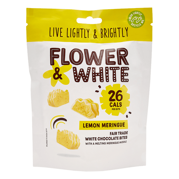 Flower & White Meringue Bites 75g Lemon