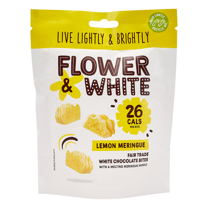 Flower & White Meringue Bites 75g Lemon