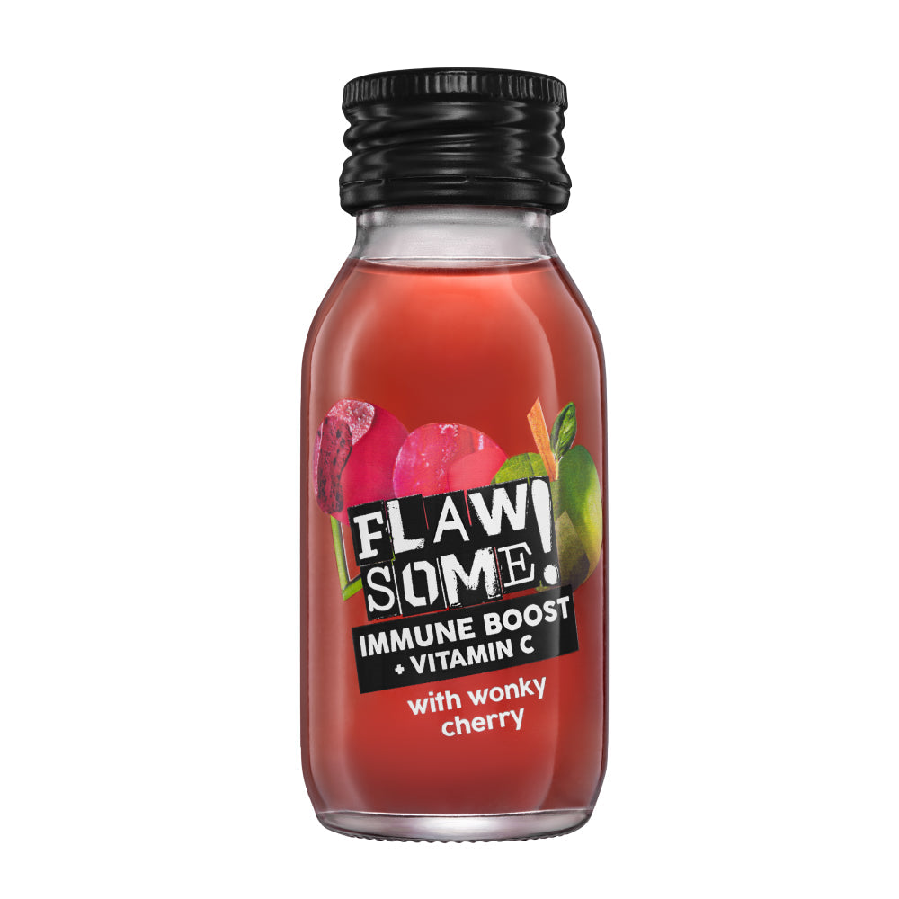 Immune Boost Cherry + Vitamin C Health Shot Glass 60ml, Flawsome!