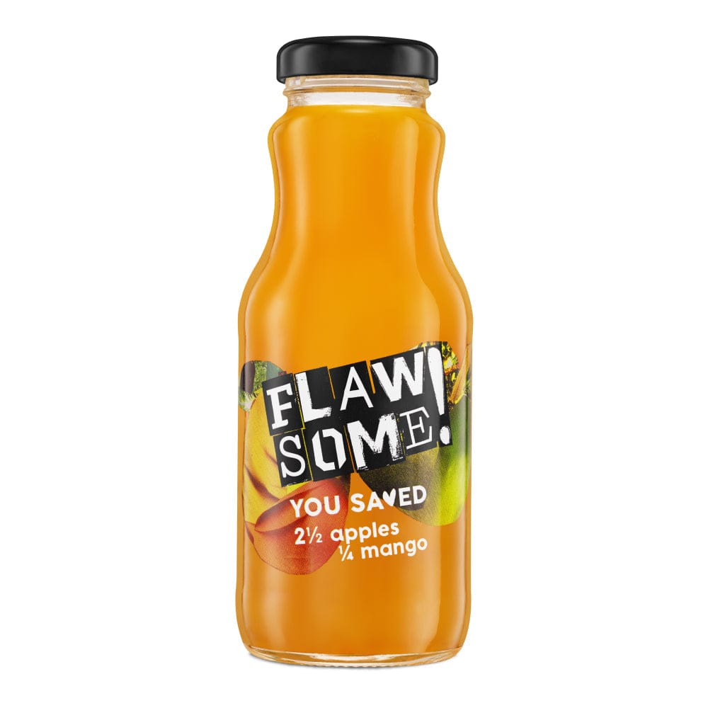 Apple & Mango cold-pressed Juice Glass 250ml, Flawsome!