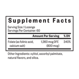 Acide folinique, 60 capsules - recherche de santé