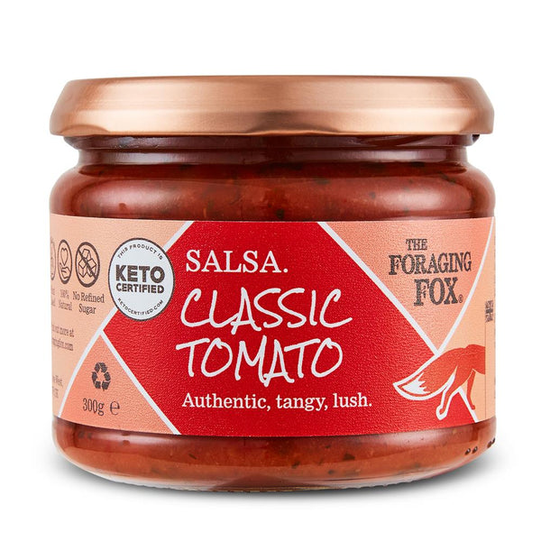 The Foraging Fox Keto Certified Classic Tomato Salsa 300g, The Foraging Fox