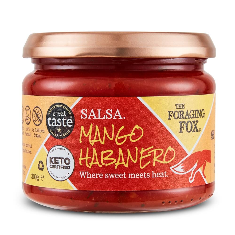 The Foraging Fox Keto Certified Mango Habanero Salsa 300g, The Foraging Fox