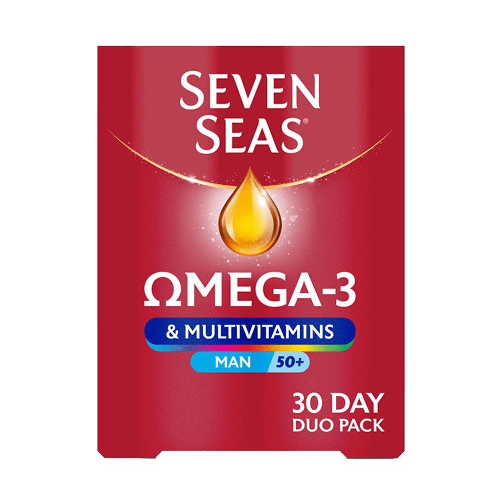 Seven Seas Omega 3 & Multivitamins Man 50+ Pack of 30 Duo - welzo