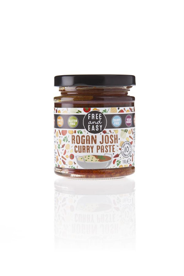 Gluten Free Rogan Josh Curry Paste 190g, Free Natural