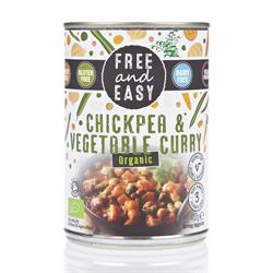 Organic Chick Pea & Vegetable Curry 400g, Free Natural