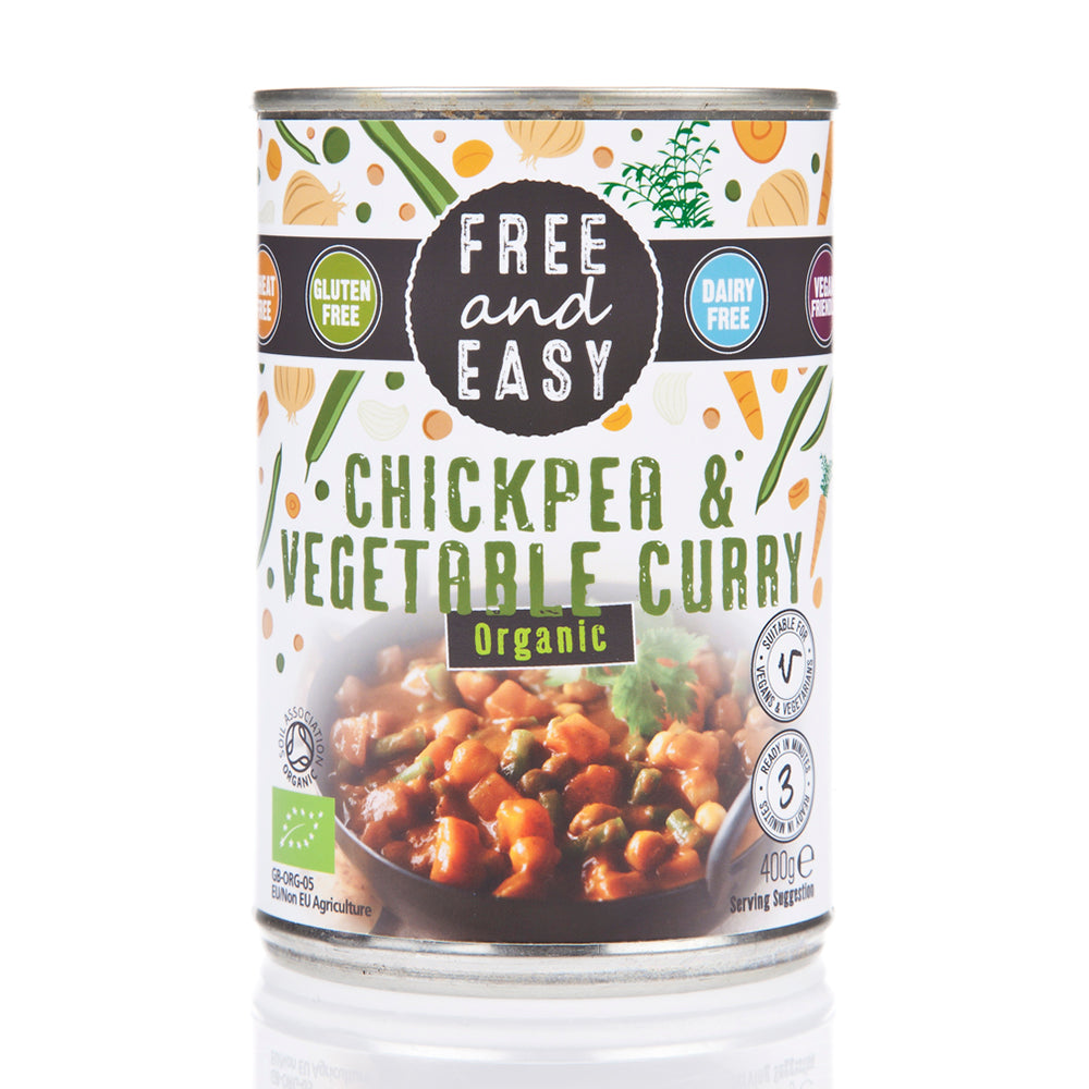 Organic Chick Pea & Vegetable Curry 400g, Free Natural