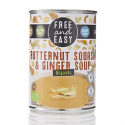 Organic Butternut Squash & Ginger Soup 400g, Free & Easy