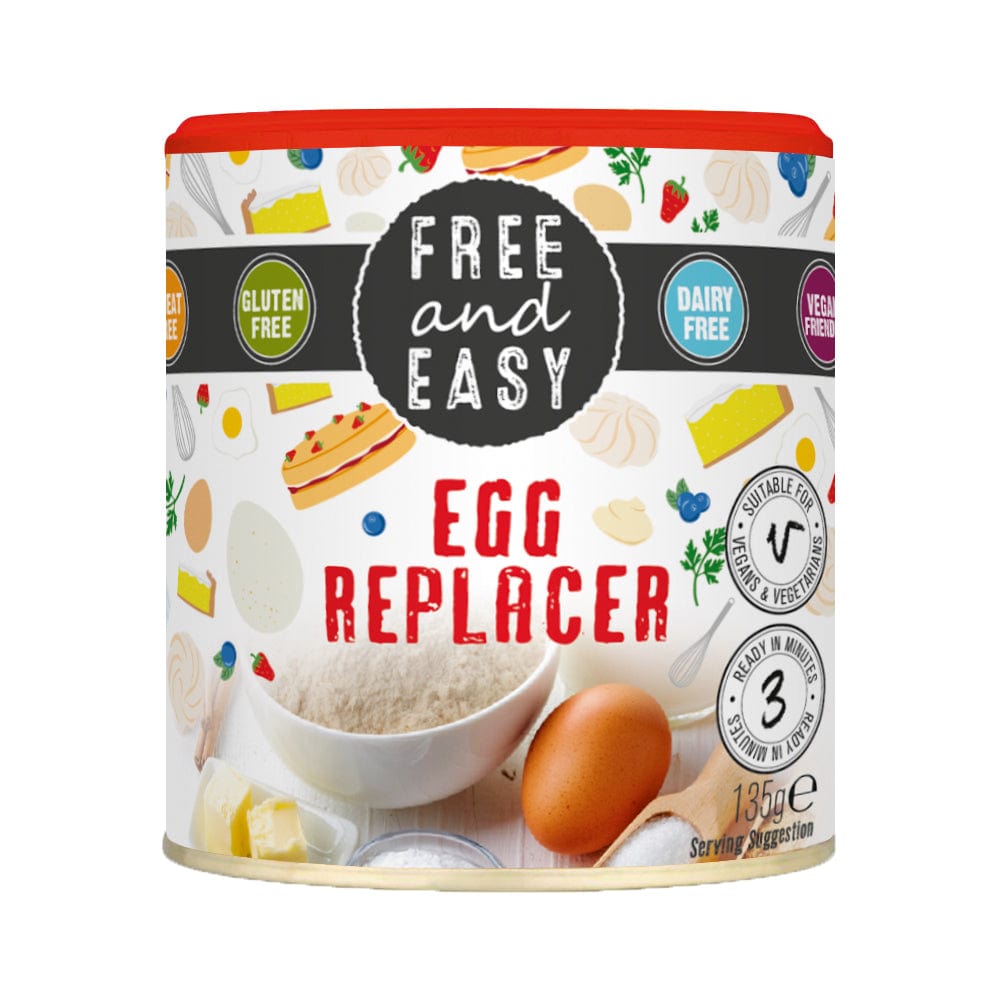 Gluten and Dairy Free Egg Replacer 135g, Free & Easy