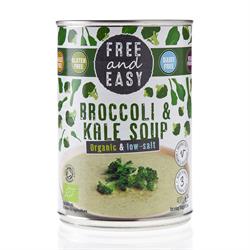 Free & Easy Low Salt Organic Broccoli & Kale Soup 400g, Free & Easy