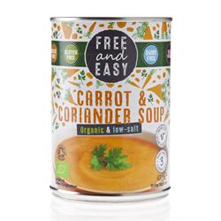 Organic Low Salt Carrot & Coriander Soup 400g, Free & Easy