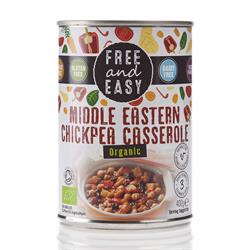 Organic Middle Eastern Chick Pea  Casserole 400g, Free & Easy