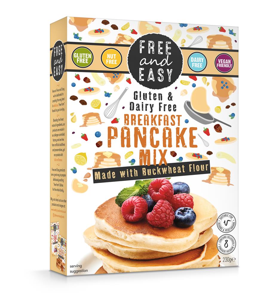 Breakfast Pancake Buckwheat 230g, Free & Easy