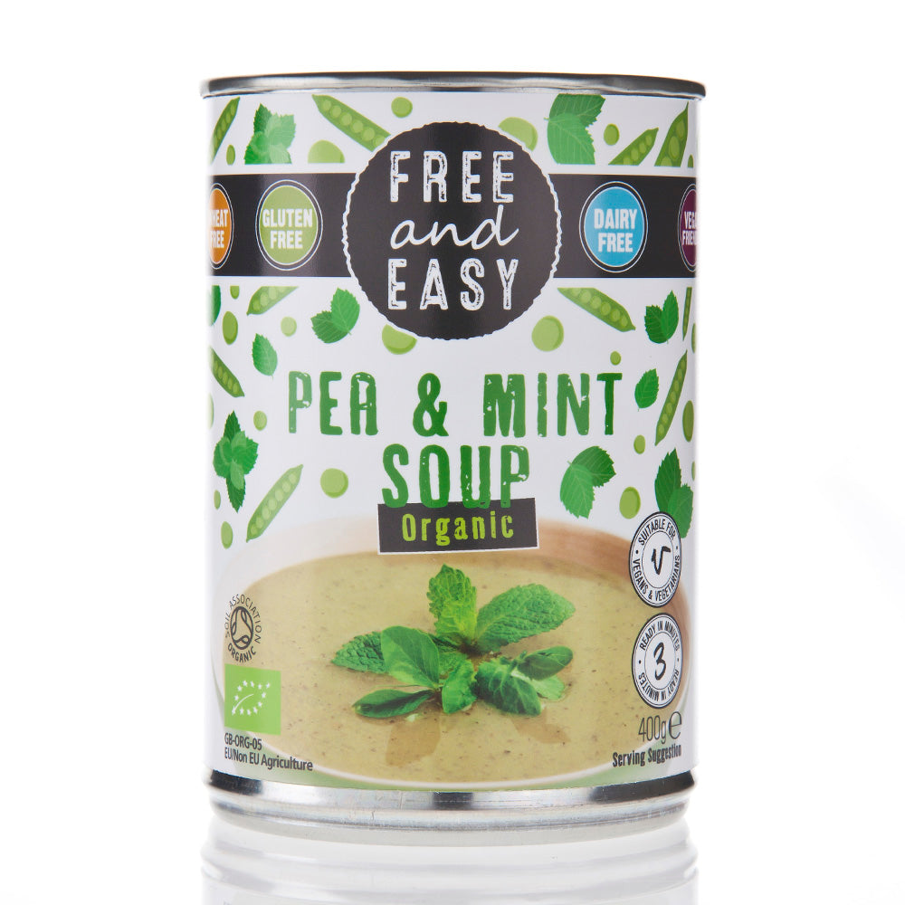 Organic Pea and Mint Soup 400g, Free & Easy