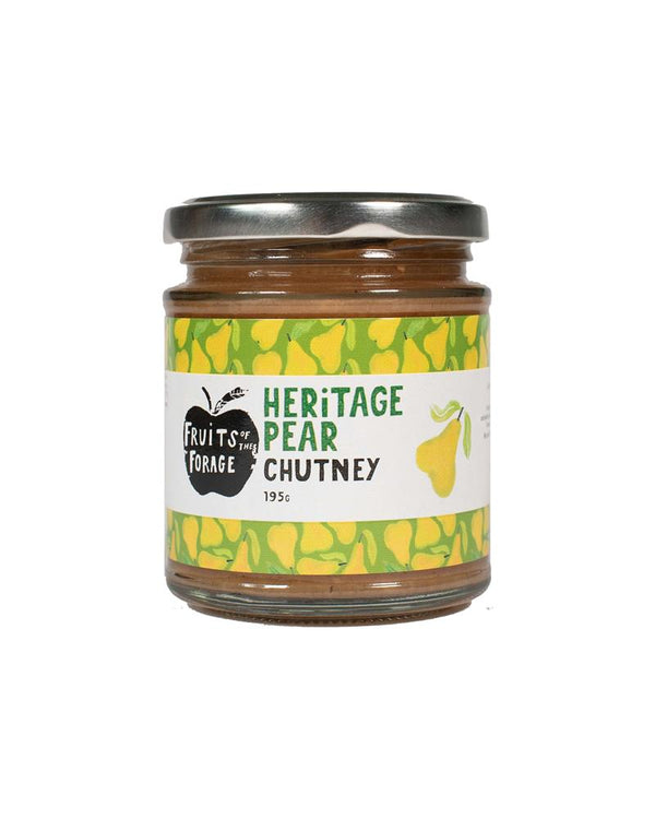 Heritage Fruity Pear and Apple Chutney 200g, Fruits of the Forage