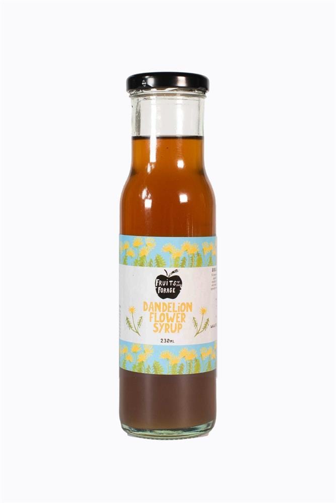 Dandelion Flower Syrup - Vegan Honey Alternative 230ml, Fruits of the Forage