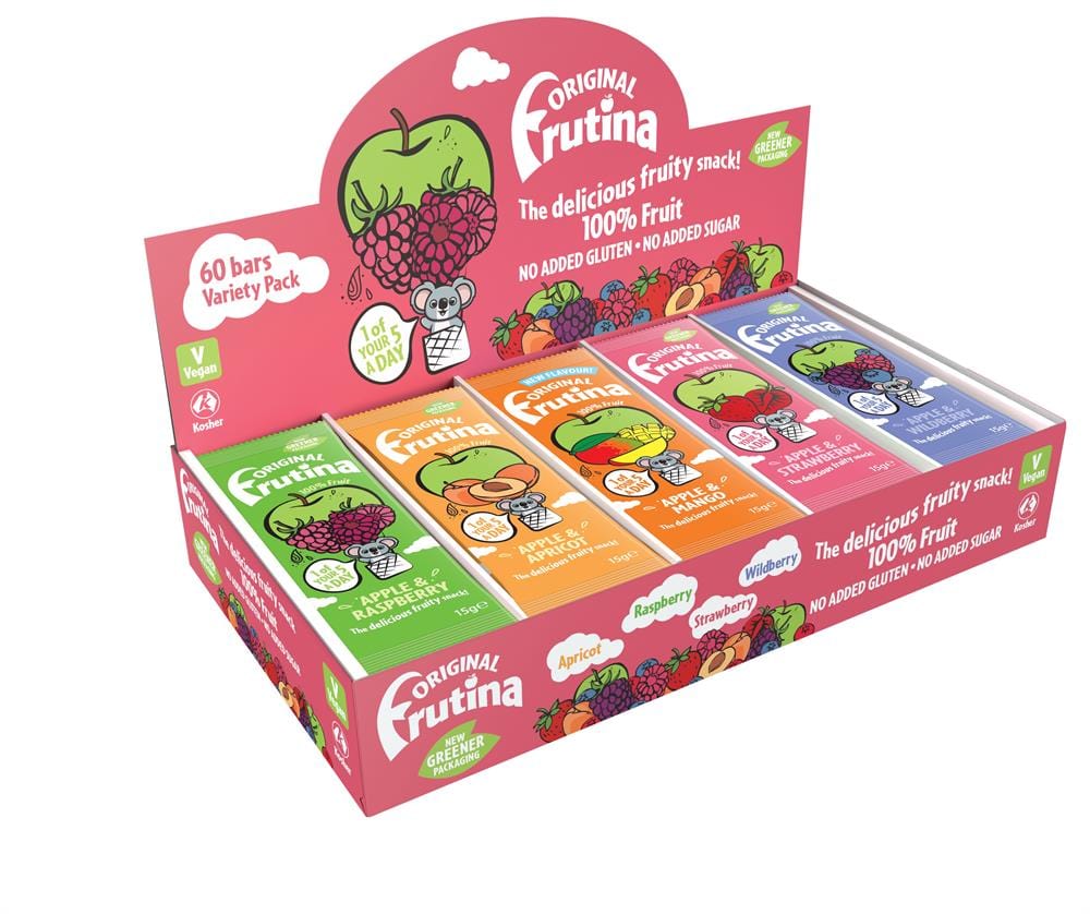 Frutina 100%Fruit Snack - Variety Pack - 60 x 15g, Frutina