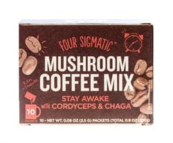 Mushroom Coffee with Cordyceps & Chaga 10 sachets, Four Sigma Foods