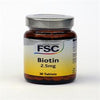 Biotin 2.5mg 30 Tablets, FSC