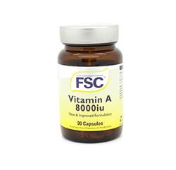 Vitamin A 8000iu 90 Capsules, FSC