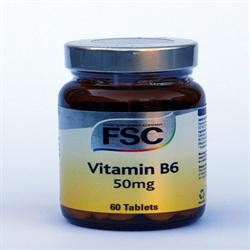 Vitamin B6 100mg 60 Tablets, FSC