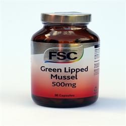 Green Lipped Mussel 500mg 90 Capsules, FSC