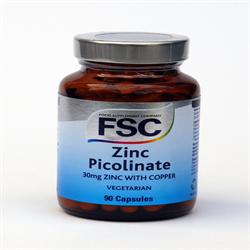 Zinc Picolinate 30mg 30 Capsules, FSC