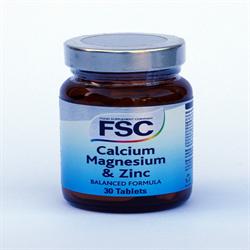 FSC Calcium Magnesium & Zinc 30 Tablets, FSC