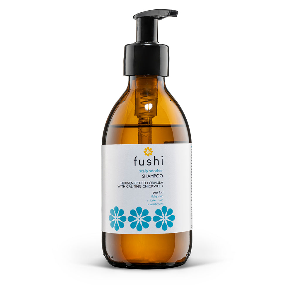 Scalp Soother Herbal Shampoo 230ml Glass Bottle, Fushi Wellbeing