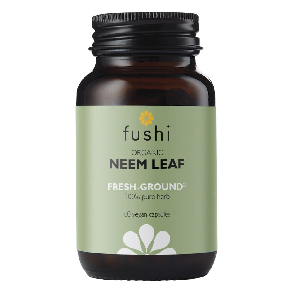 Neem Leaf Capsules Organic 60 Veg Caps, Fushi Wellbeing