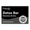 Detox Bar - Activated Charcoal 95g, Friendly Soap