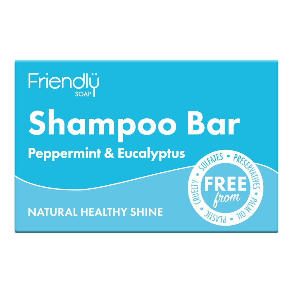 Shampoo Bar - Peppermint & Eucalyptus 95g, Friendly Soap