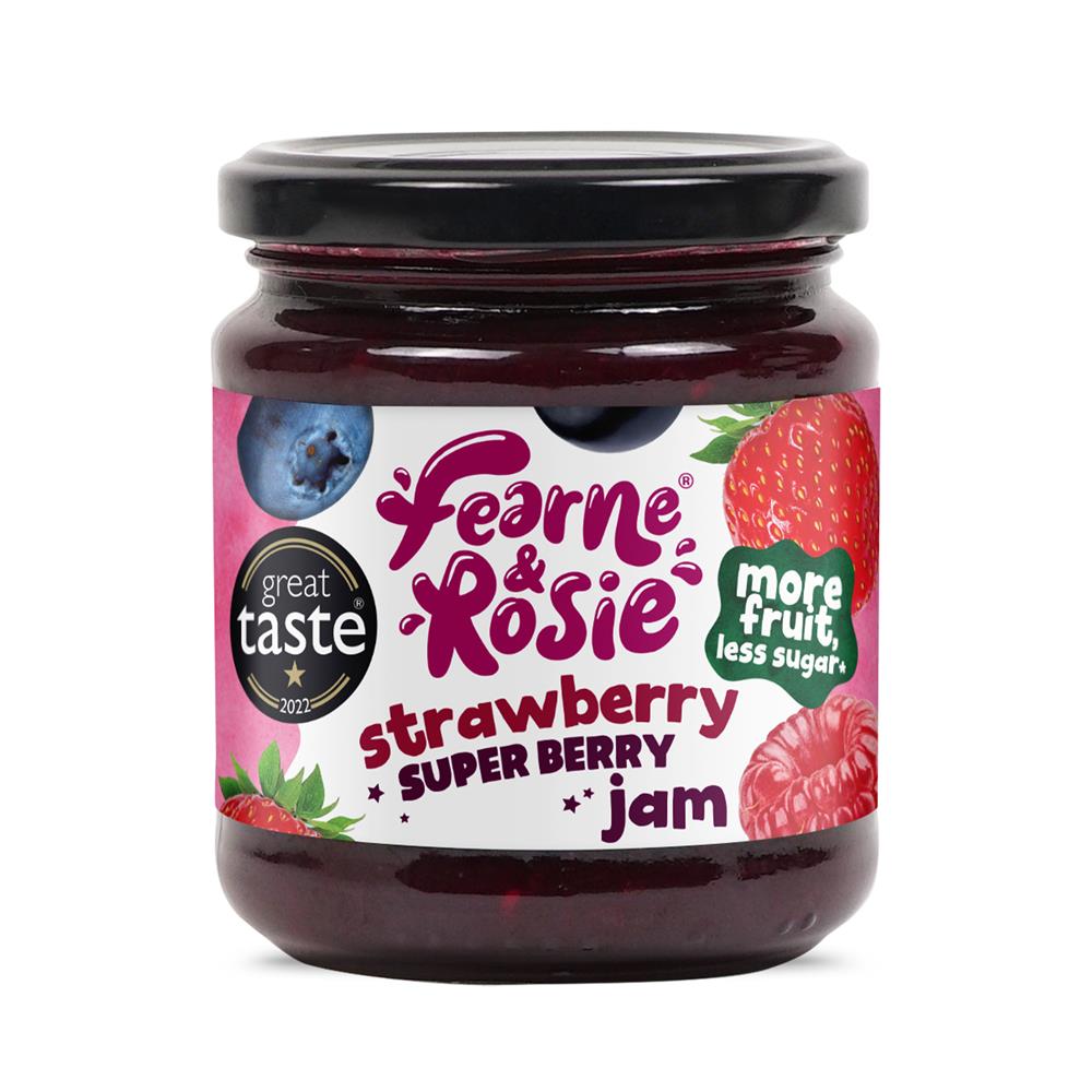 Fearne & Rosie Reduced Sugar Superberry Jam 310g, Fearne and Rosie