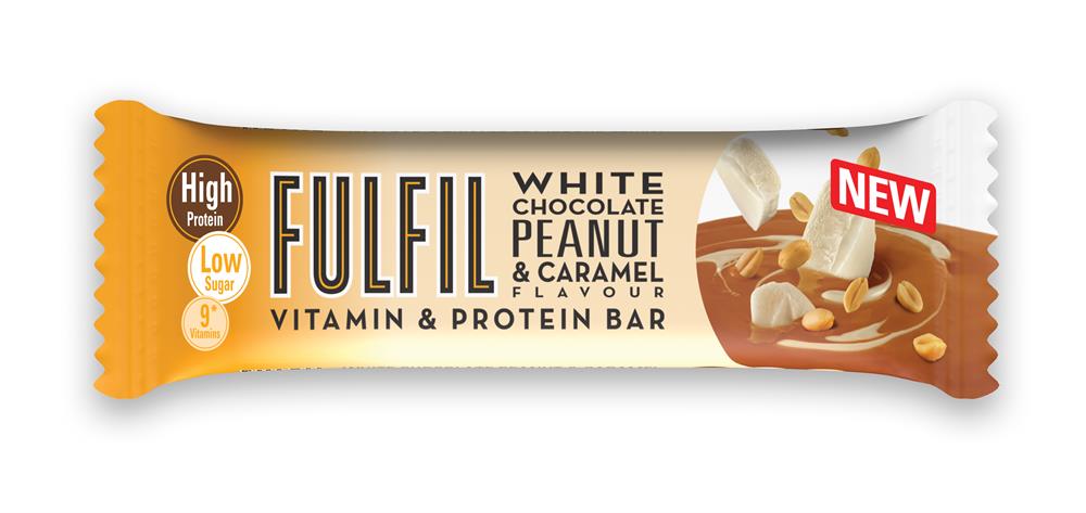 Fulfil Protein & Vitamin White Peanut and Caramel Bar 55g, Fulfil