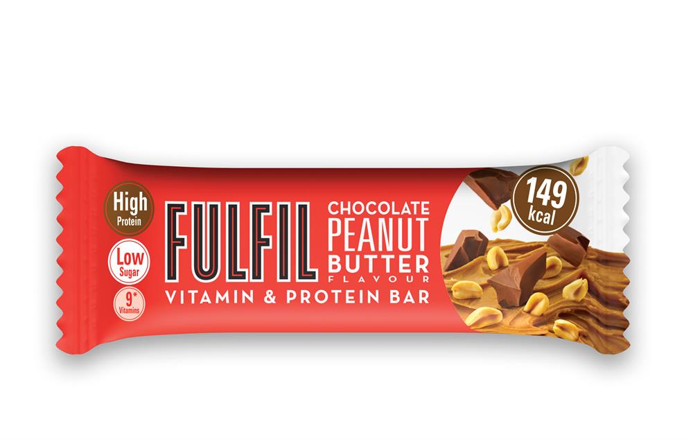 Vitamin and Protein Chocolate Peanut Butter Bar 40g -  NON HFSS, Fulfil