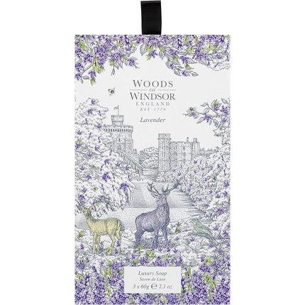 Woods of Windsor Lavender Luxury Soap for Her 60g - Pack of 3